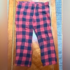 Old Navy Red and Black Plaid Pants